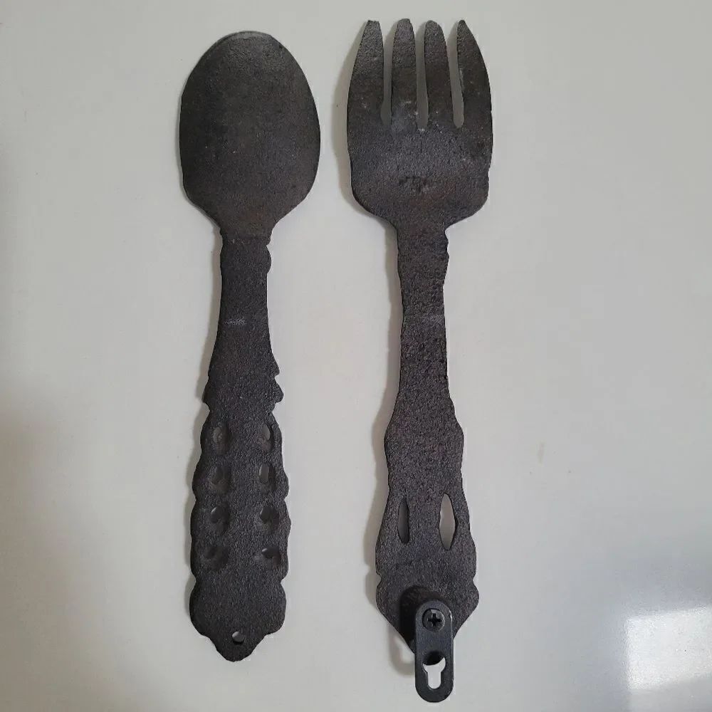 Kitchen decor spoon and fork - Picture 7 of 9